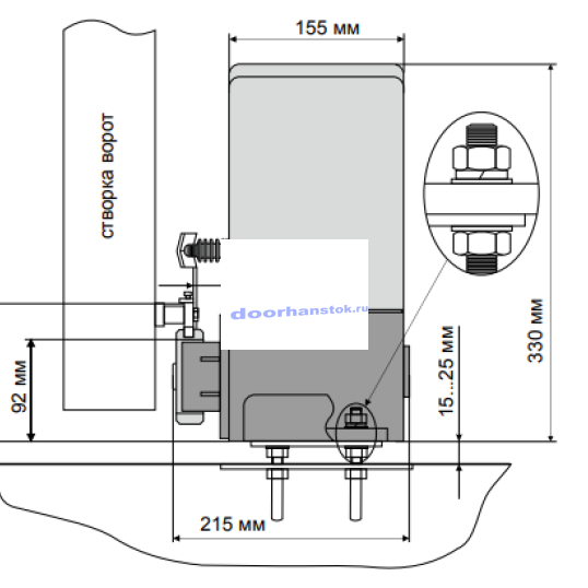 автоматика для откатных ворот Home Gate Ltm-600